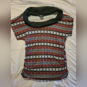 *Chunky neck short sleeve top